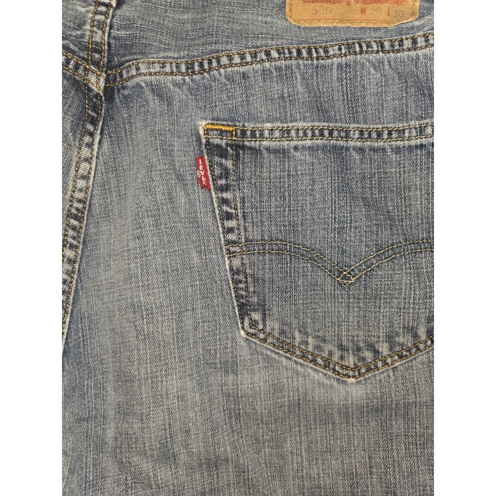 Levi's 550 Denim Stonewash Blue 36x30 Relaxed Fit Jeans - Picture 5 of 10